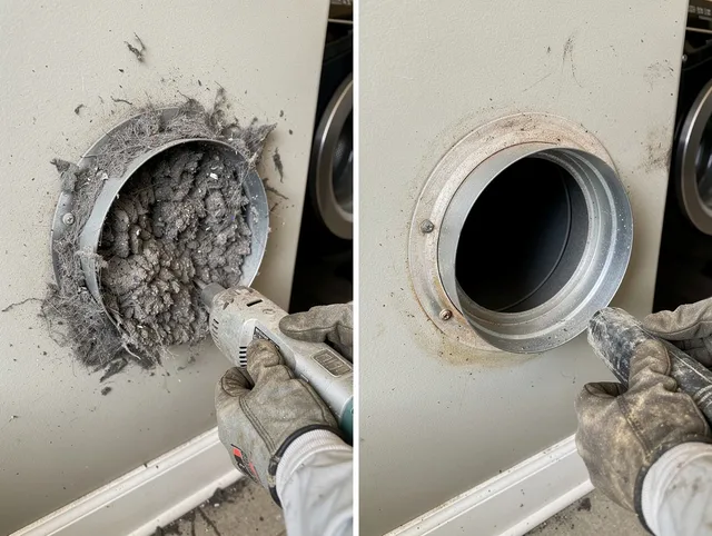 Professional clogged vent cleaning by Fairfield Dryer Vent Cleaning in Fairfield