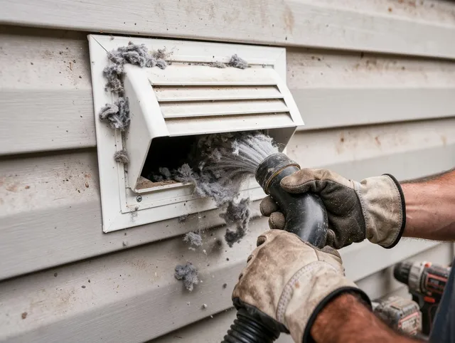 Professional dryer vent cleaning by Fairfield Dryer Vent Cleaning in Fairfield
