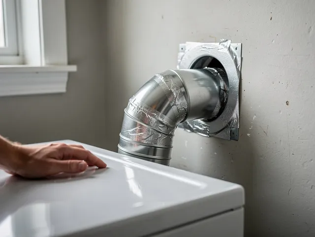 Fairfield Dryer Vent Cleaning expert performing professional dryer vent repair and installation in Fairfield