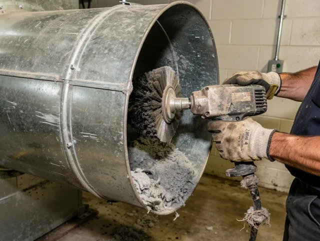 Industrial-grade dryer vent cleaning by Fairfield Dryer Vent Cleaning in Fairfield