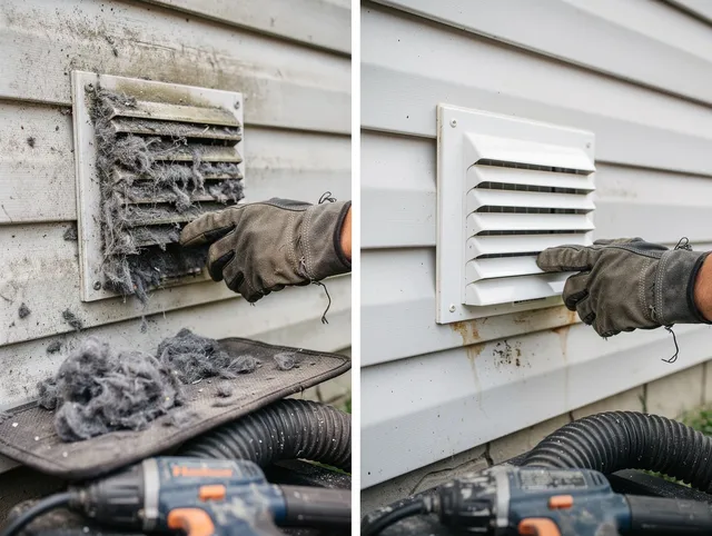 Residential dryer vent cleaning by Fairfield Dryer Vent Cleaning in Fairfield